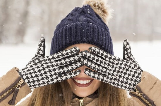Ensemble de gants chapeau tricoté épais femmes hiver écran tactile chaud  femm