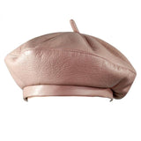 Chapeau-femme chapeau d'hiver Rose Beret Style Rétro En Cuir PU