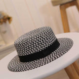 Chapeau-femme chapeau de paille chapeau de paille plat panama fedora