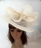 Chapeau-femme chapeaux mariage Beige Chapeau beige mariage