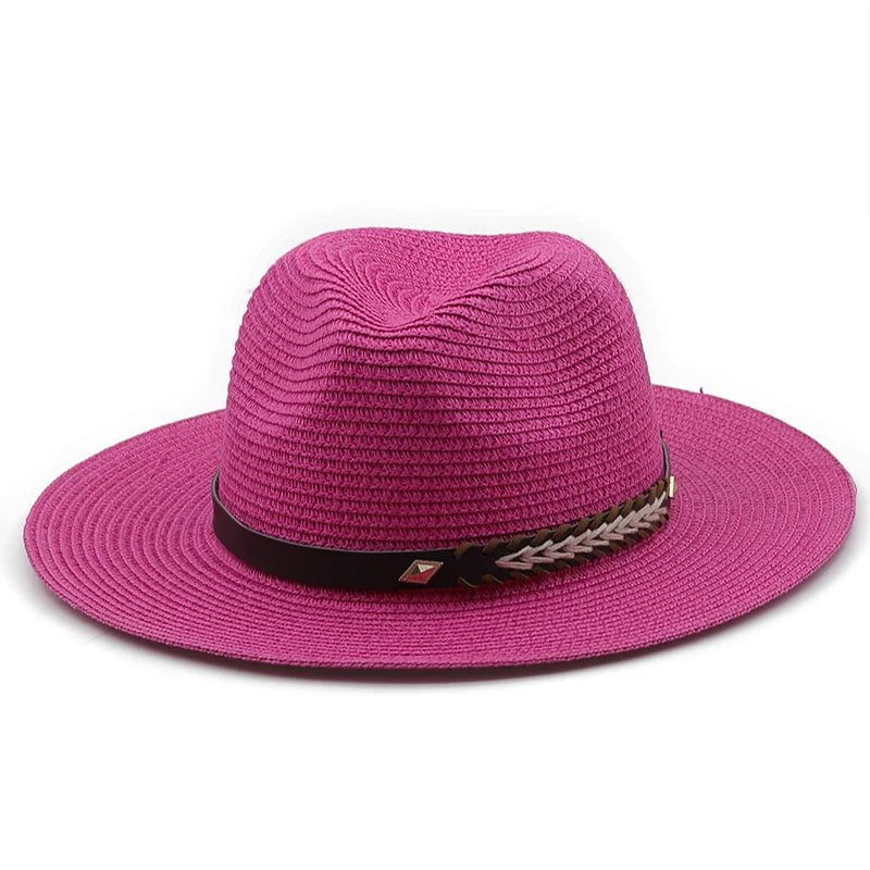 La boutique du chapeau 07rose / Adult 55-58cm Chapeau Panama pour femme et homme