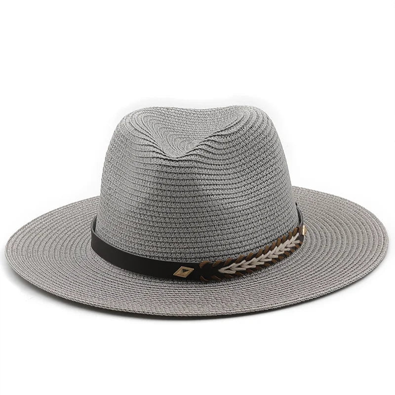 La boutique du chapeau 10gray / Adult 55-58cm Chapeau Panama pour femme et homme