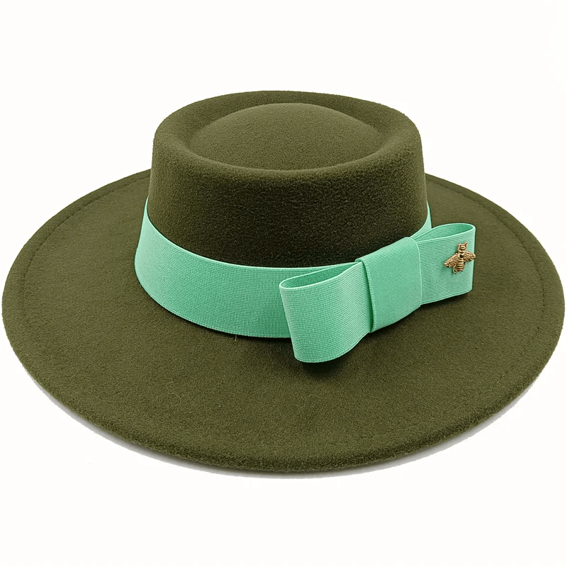 La boutique du chapeau 17 / M (56-58cm) Chapeau Fedora Chic en Laine