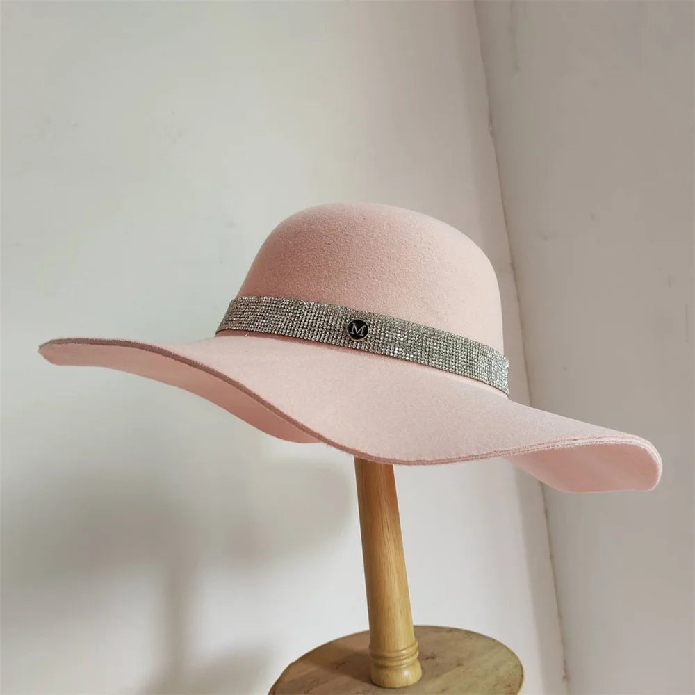 La boutique du chapeau 22 / M (56-58cm) Chapeau Fedora Élégant en Feutre