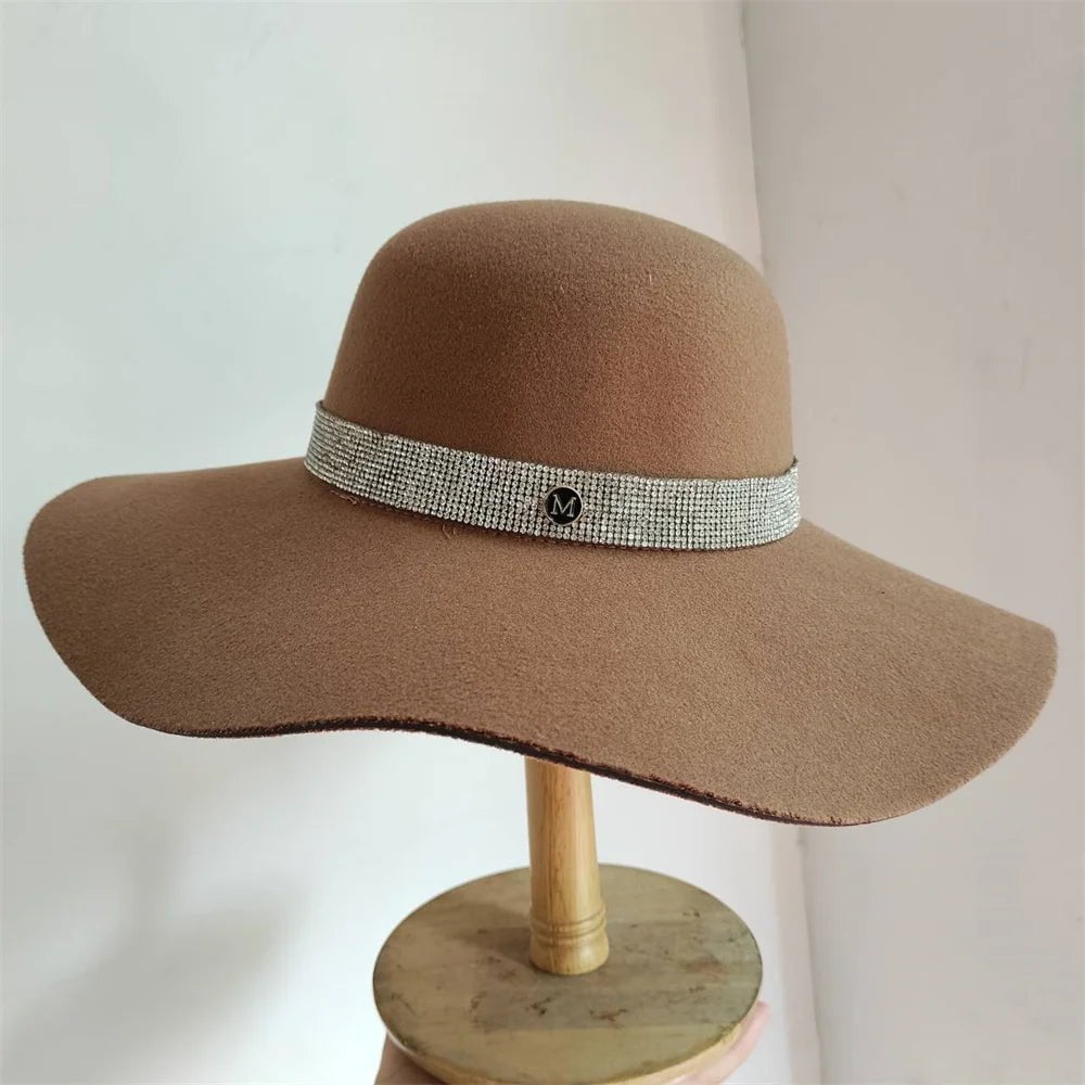 La boutique du chapeau 23 / M (56-58cm) Chapeau Fedora Élégant en Feutre