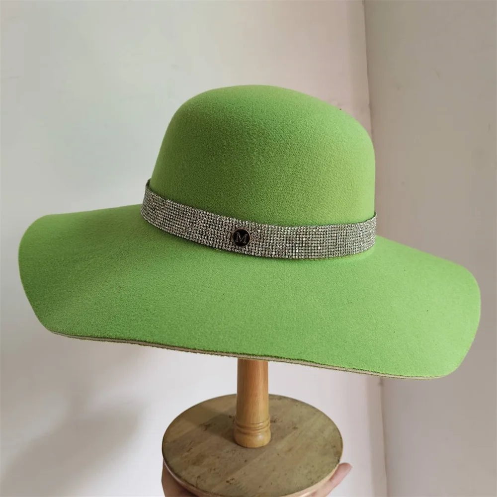 La boutique du chapeau 24 / M (56-58cm) Chapeau Fedora Élégant en Feutre