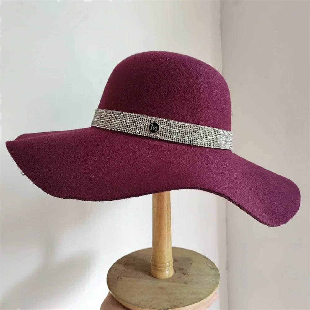 La boutique du chapeau 25 / M (56-58cm) Chapeau Fedora Élégant en Feutre