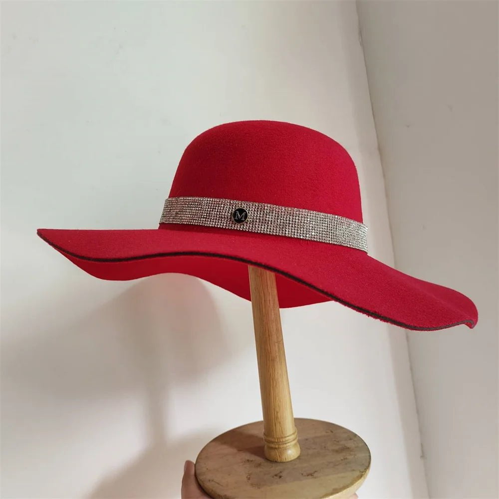 La boutique du chapeau 26 / M (56-58cm) Chapeau Fedora Élégant en Feutre