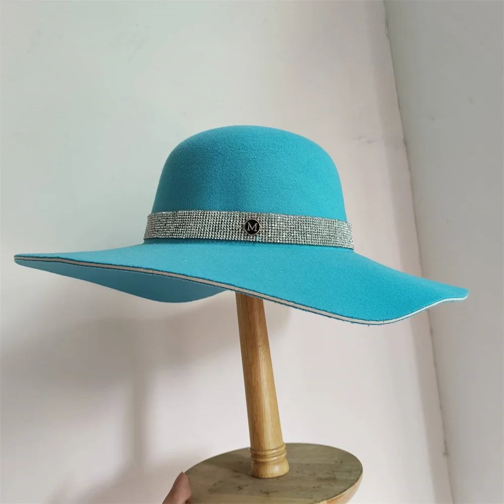 La boutique du chapeau 27 / M (56-58cm) Chapeau Fedora Élégant en Feutre