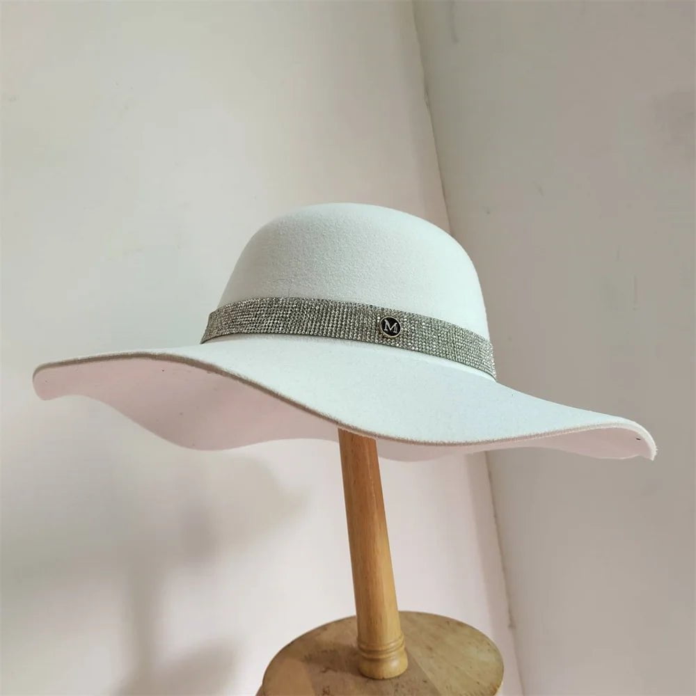 La boutique du chapeau 28 / M (56-58cm) Chapeau Fedora Élégant en Feutre