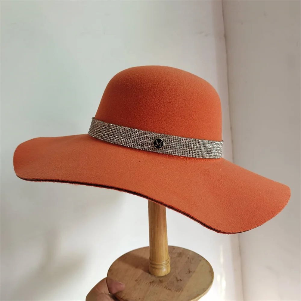 La boutique du chapeau 29 / M (56-58cm) Chapeau Fedora Élégant en Feutre