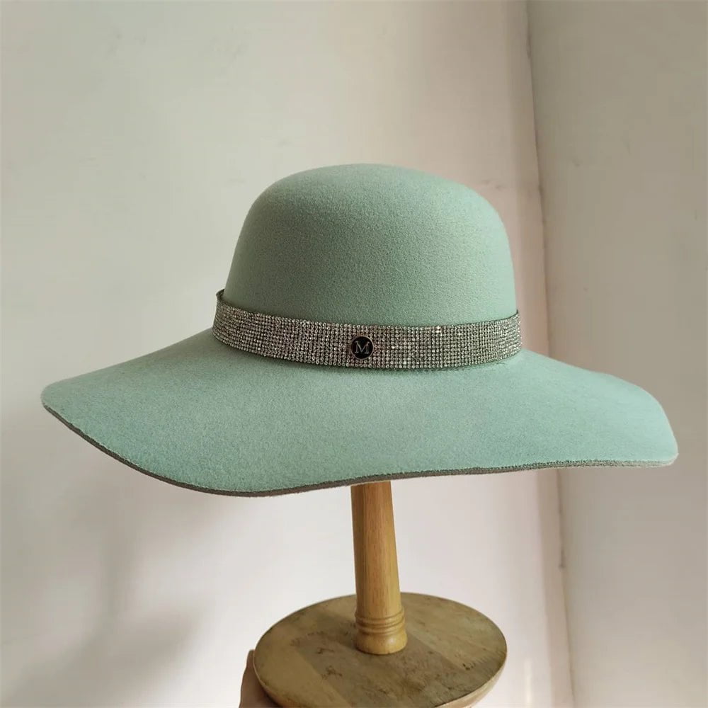 La boutique du chapeau 30 / M (56-58cm) Chapeau Fedora Élégant en Feutre