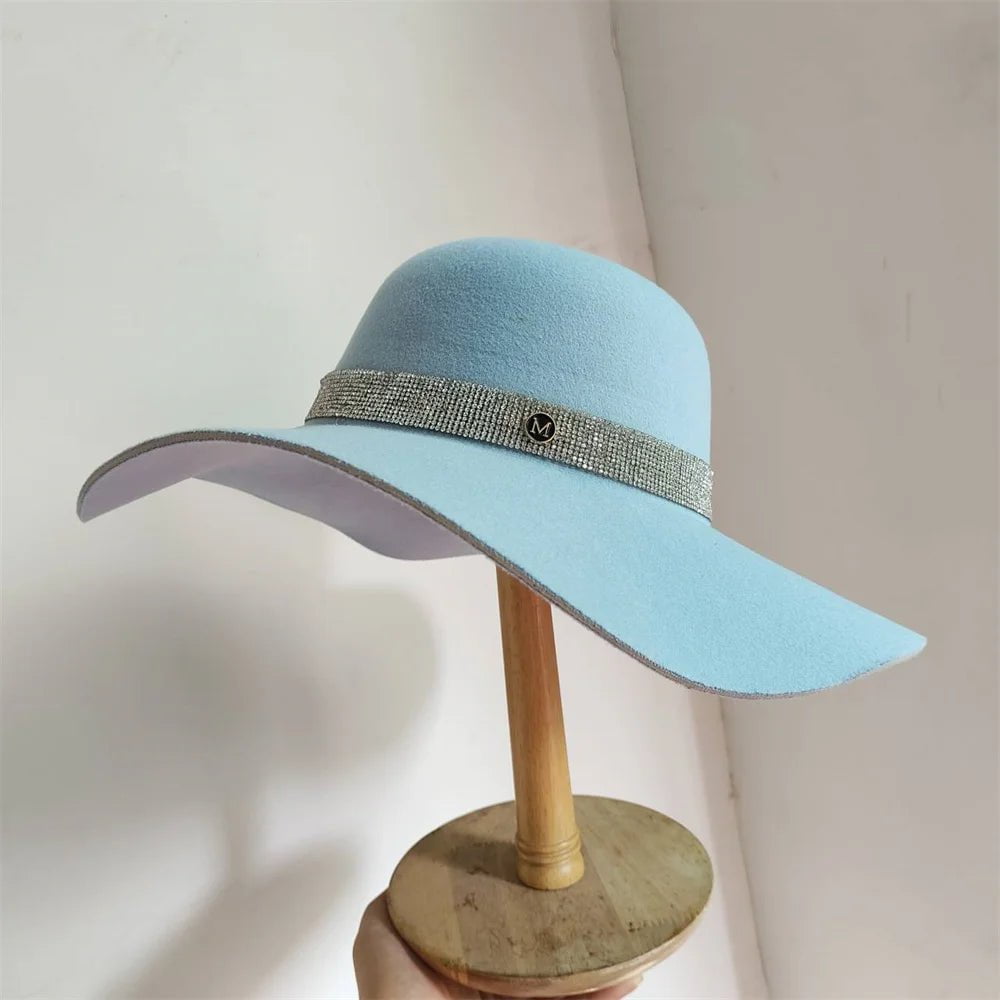 La boutique du chapeau 31 / M (56-58cm) Chapeau Fedora Élégant en Feutre