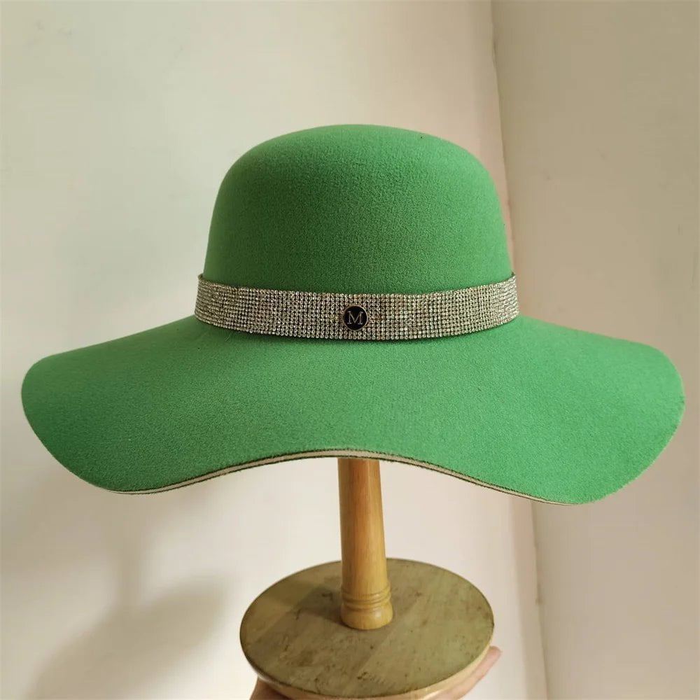 La boutique du chapeau 33 / M (56-58cm) Chapeau Fedora Élégant en Feutre