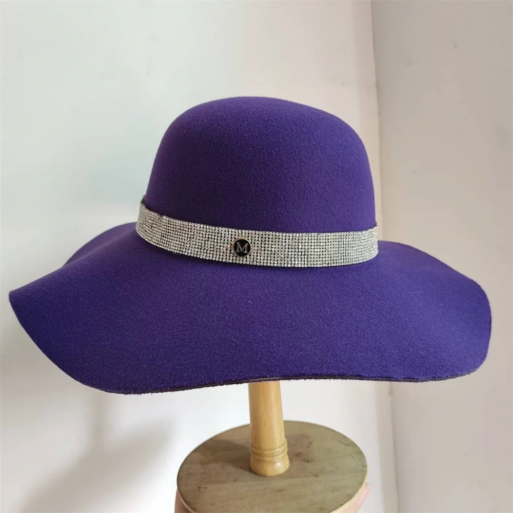 La boutique du chapeau 35 / M (56-58cm) Chapeau Fedora Élégant en Feutre