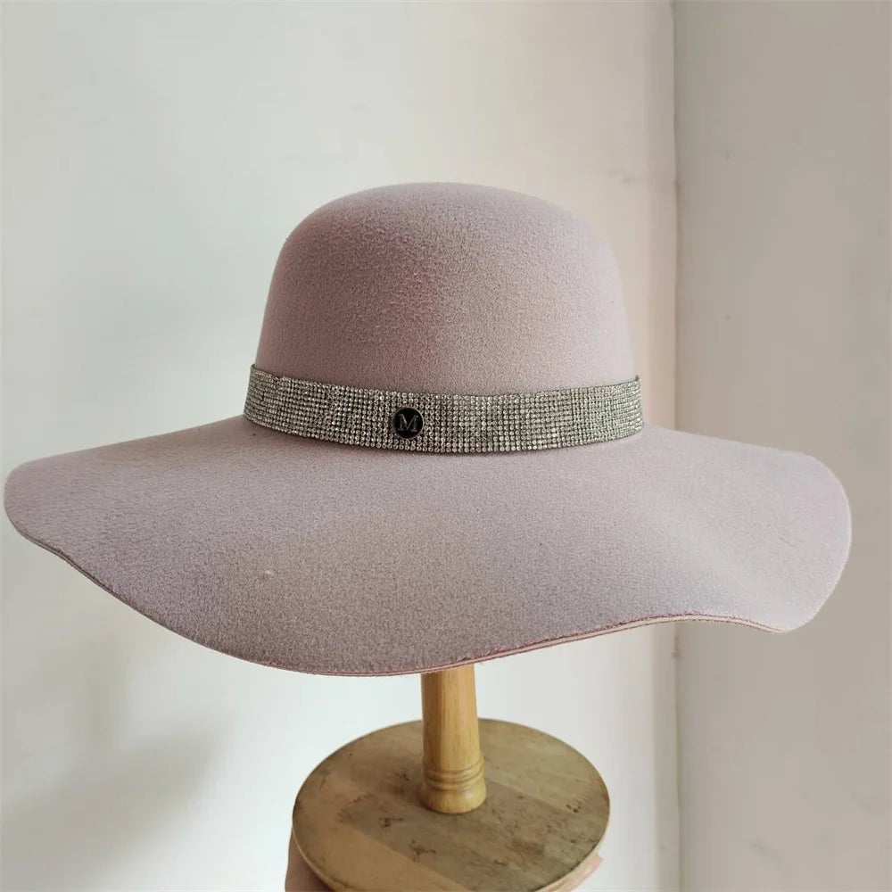 La boutique du chapeau 37 / M (56-58cm) Chapeau Fedora Élégant en Feutre