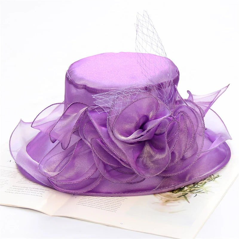 La boutique du chapeau 4 Fleurs - violet Chapeau femme chic