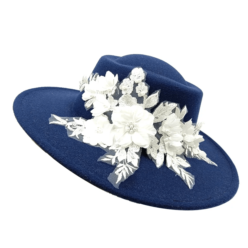 La boutique du chapeau 48 / M (56-58cm) Chapeau Fedora Mode en Laine