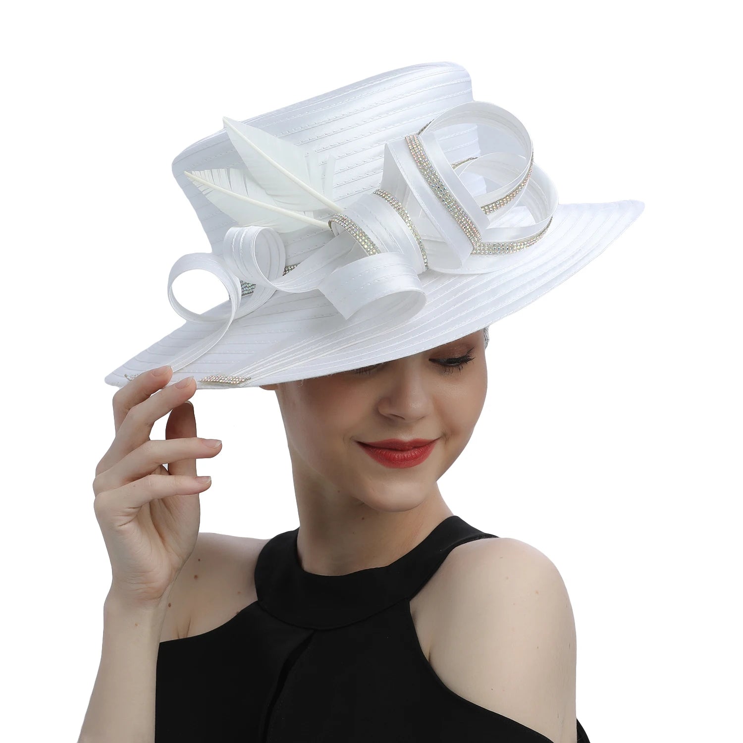 La boutique du chapeau 8 Chapeau Fascinator Blanc