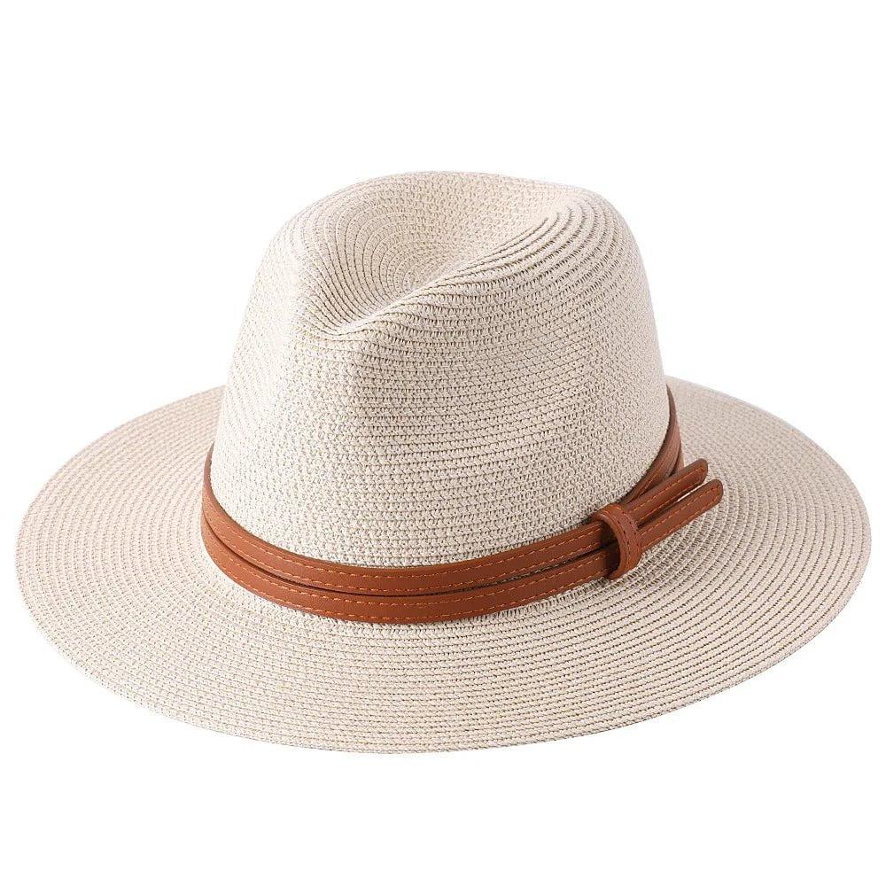 La boutique du chapeau Beige  1 / 59cm Panama en Paille Souple