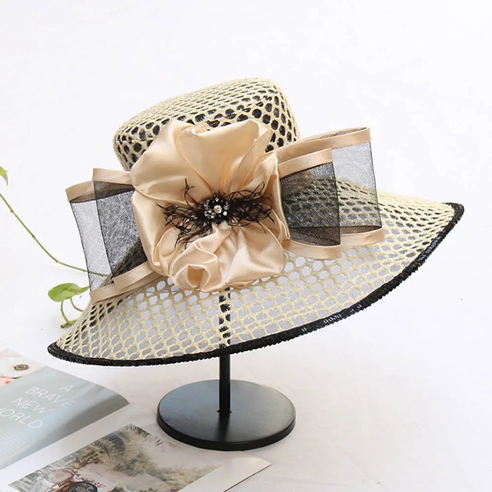 La boutique du chapeau Beige 2 / Taille unique Chapeau de cérémonie élégant pour femme