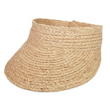 La boutique du chapeau Beige / 45to60cm adjustable Visière en raphia