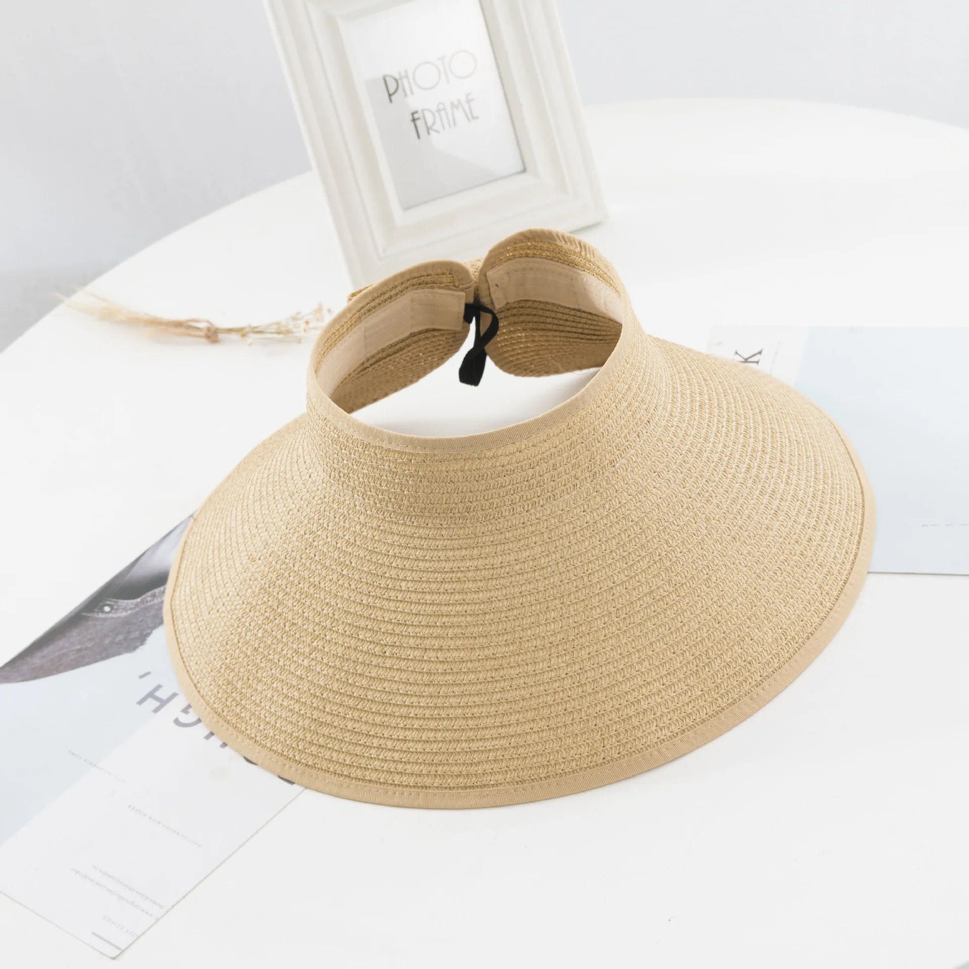 La boutique du chapeau Beige / adjustable Chapeau de paille été