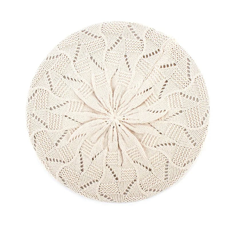 La boutique du chapeau Beige / Ajustable (du 54 au 59) Béret en tricot pour femme