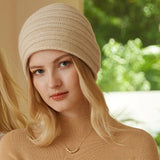 La boutique du chapeau Beige / Ajustable (du 54 au 59) Bonnet chaud en cachemire