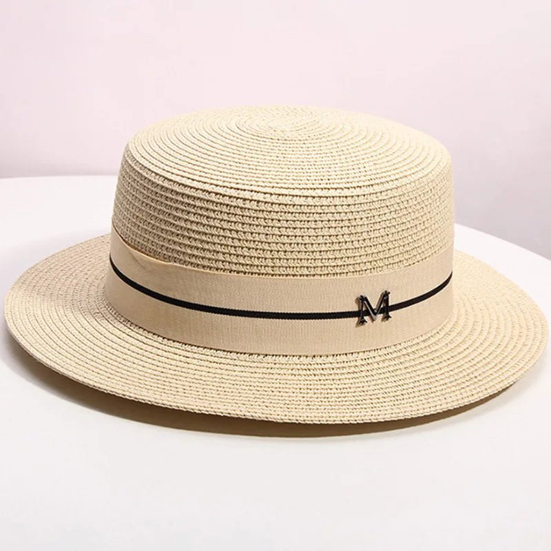 La boutique du chapeau Beige Chapeau de paille tissé