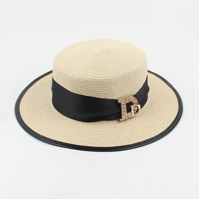 La boutique du chapeau Beige Chapeau en raphia élégant