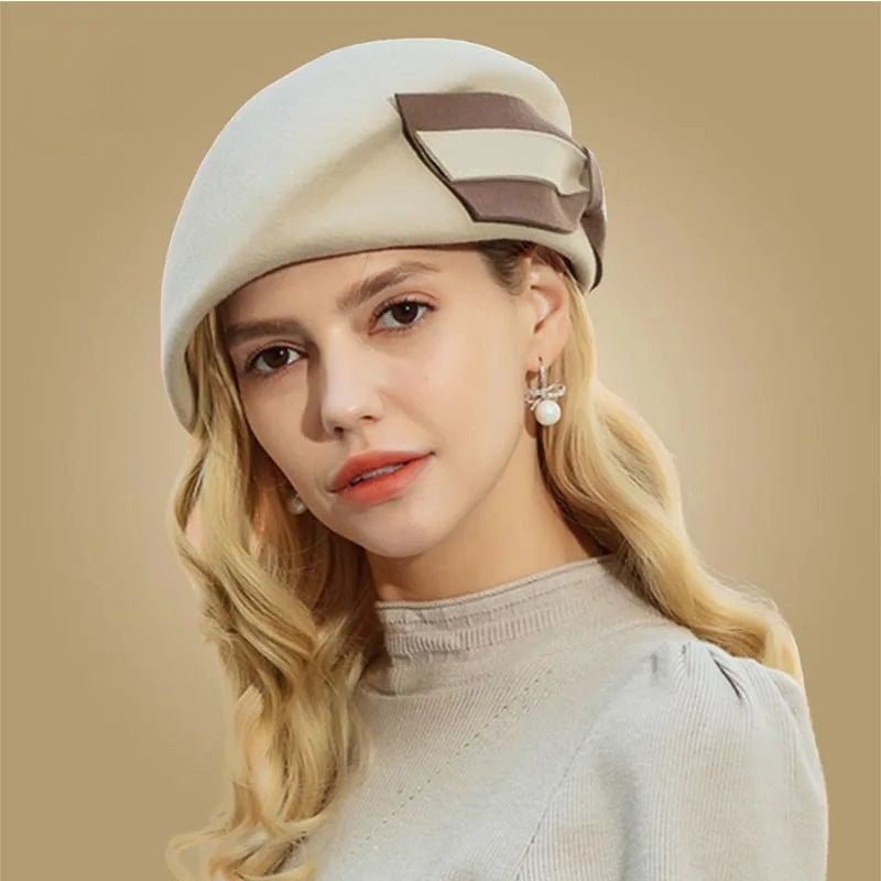 La boutique du chapeau Beige / M (56-58cm) Chapeau hiver en feutre