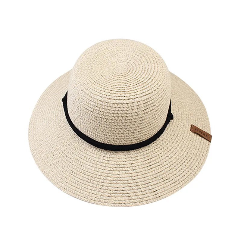 La boutique du chapeau Beige / M Chapeau de paille femme plage