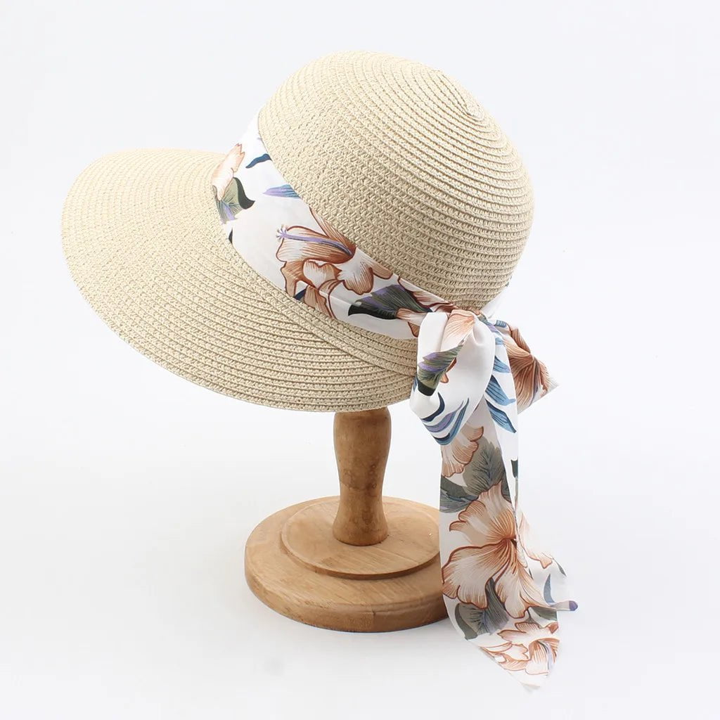 La boutique du chapeau Beige / One Size / CN Chapeau paille pliable femme