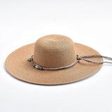 La boutique du chapeau Beige / Taille unique Chapeau de soleil à large bord