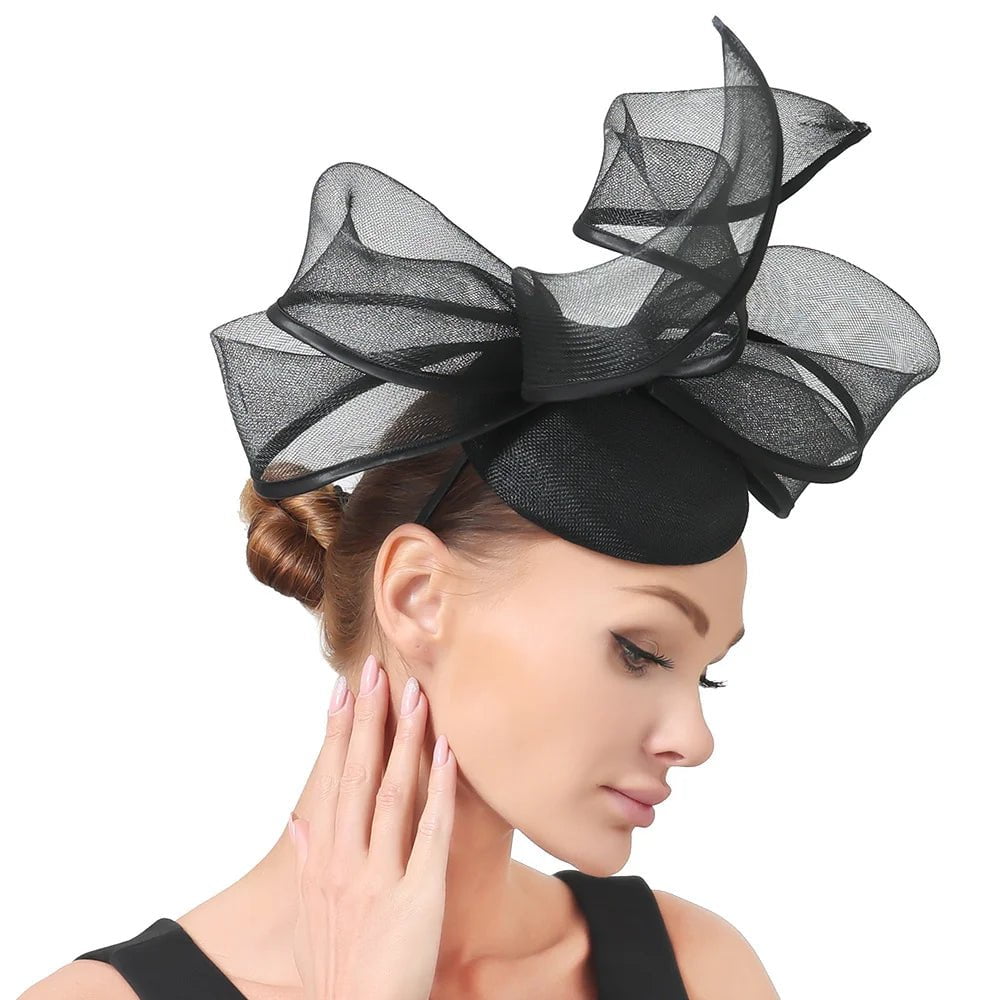 La boutique du chapeau Black Chapeau Fascinator Cocktail