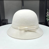 La boutique du chapeau Blanc Chapeau cloche en feutre doux