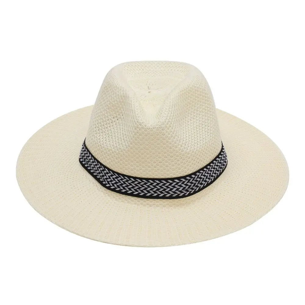 La boutique du chapeau Blanc Chapeau de paille d'été