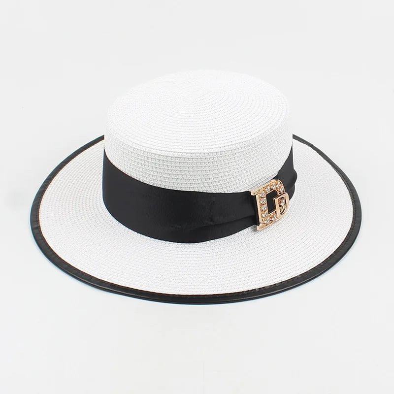 La boutique du chapeau Blanc Chapeau en raphia élégant