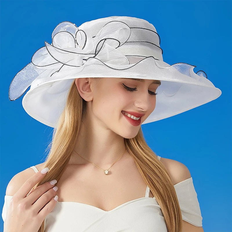 La boutique du chapeau Blanc Chapeau femme unique