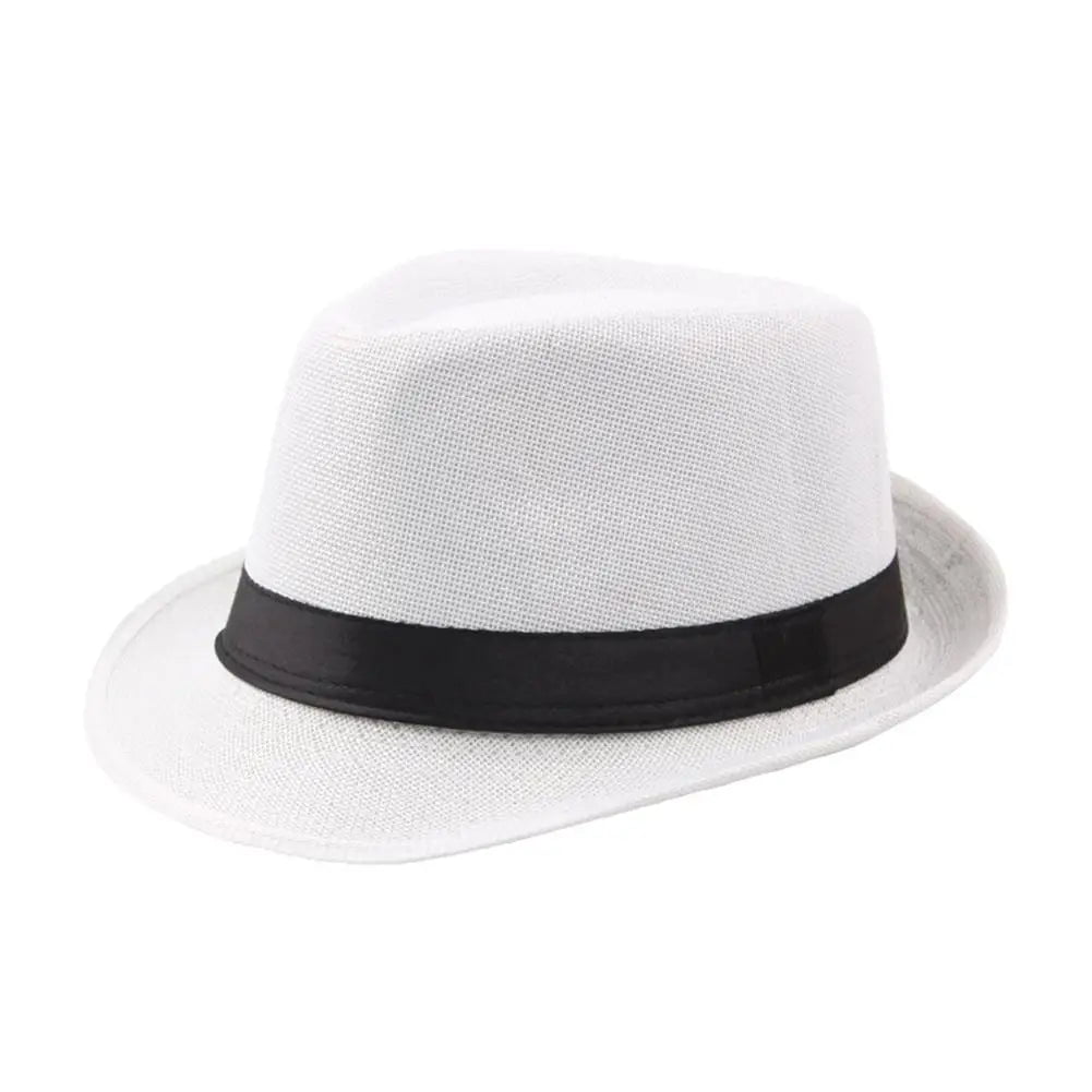La boutique du chapeau Blanc Chapeau Trilby en lin