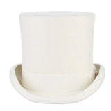 La boutique du chapeau Blanc / M(57cm) Chapeau haut de forme blanc mariage