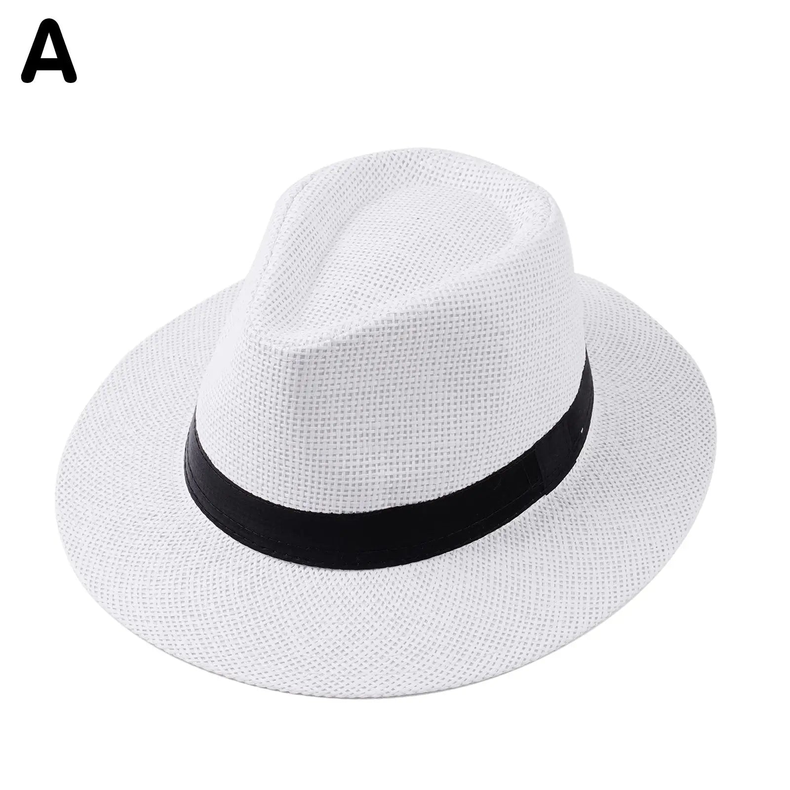 La boutique du chapeau Blanc Panama classique a bord large