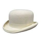 La boutique du chapeau Blanc / XL 61cm Chapeau Melon Unisexe