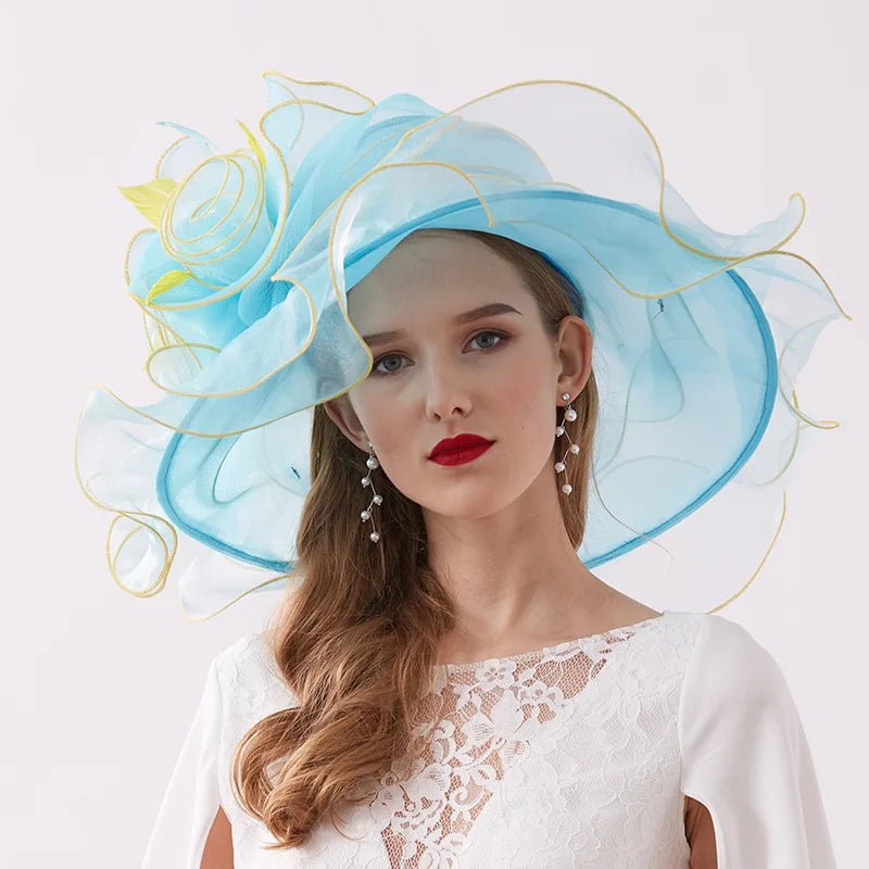 La boutique du chapeau Bleu 2 / 56 à 59cm Chapeau d'église femme