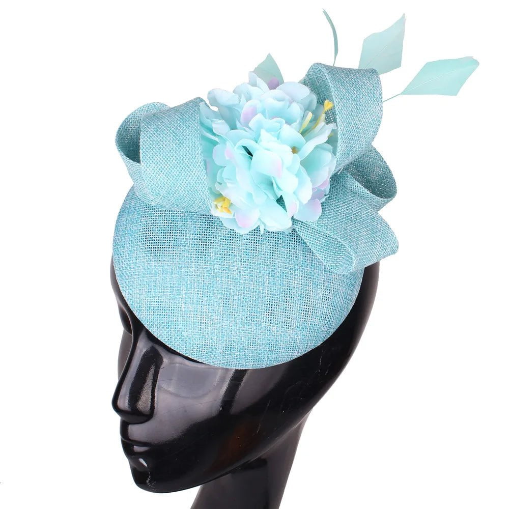 La boutique du chapeau Bleu 2 Chapeau Fascinator Brodé