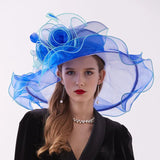 La boutique du chapeau Bleu / 56 à 59cm Chapeau d'église femme