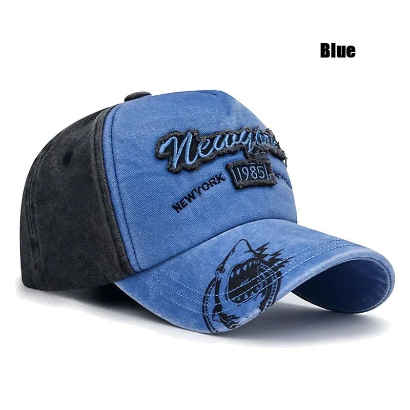 La boutique du chapeau Bleu Casquette de baseball délavée