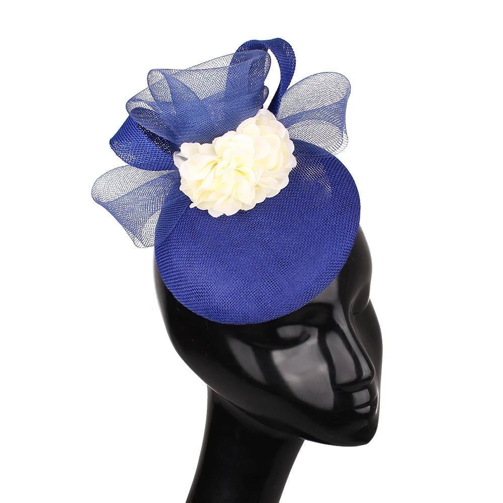 La boutique du chapeau Bleu Chapeau Fascinator Festif