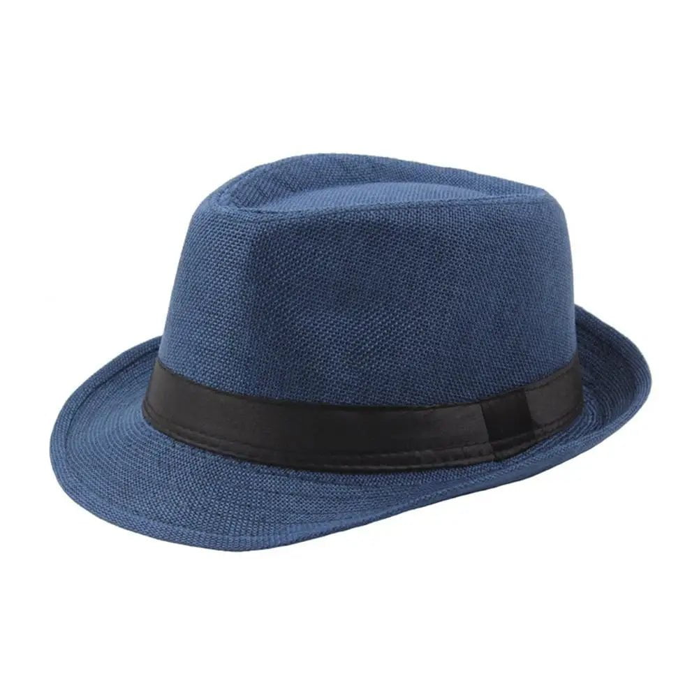 La boutique du chapeau Bleu Chapeau Trilby en lin